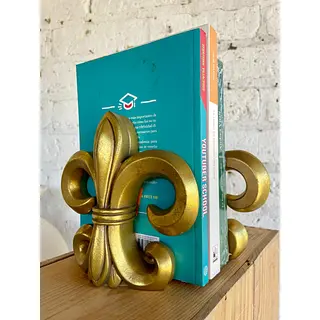 Tranca Libros Flor De Lis X 2