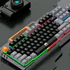 Teclado Gamer K16 Rgb Con Soporte Celular Y Pad De Juego