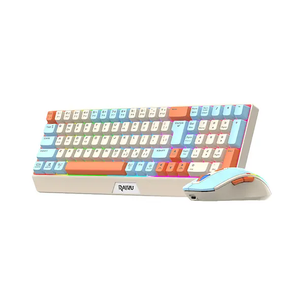 Combo Teclado Y Mouse Inalambrico R908 Colores