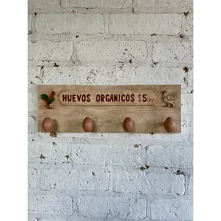 Perchero De Pared Con Ganchos En Forma De Huevo