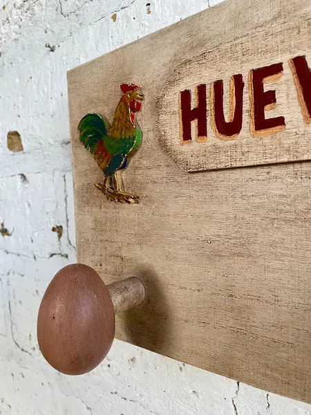 Perchero De Pared Con Ganchos En Forma De Huevo