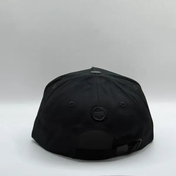 Gorra Negra Boss Bordado En Negro