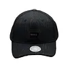 Gorra Negra Boss Placa Metálica Atigrada