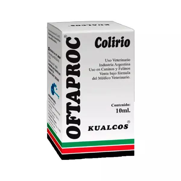 Medicamento Oftaproc Colirio para Ojos de Perros y Gatos. 10 Ml.