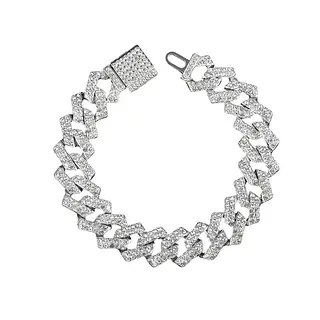 Cadena De Lujo Hexagonal Talla S