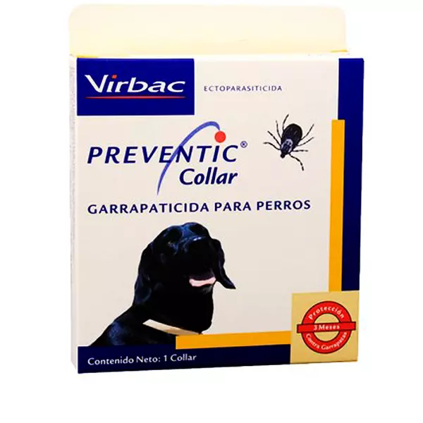 Collar Garrapaticida Virbac Preventic para Perros Contra Garrapatas