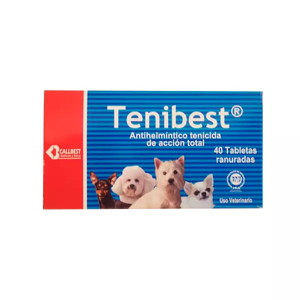 Medicamento para Mascotas Tenibest Antihelmintico Tenicida Accion Total