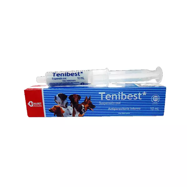 Medicamento para Mascotas Tenibest Antiparasito Interno Suspension Oral