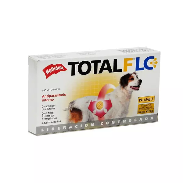 Medicamento para Perros Total Flc Antiparasito Interno para Perros Medianos