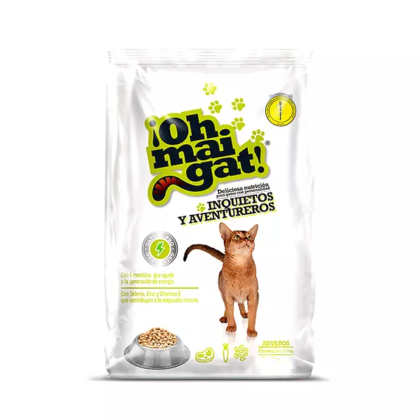 Purina para Gatos Oh Mai Gat Adultos Inquietos y Aventureros, Personalidad