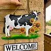 Letrero Welcome Vaca Para Colgar