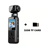 Cámara De Bolsillo Deportiva 4k, Rotación De 150 Grados.