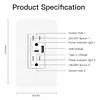 Tomacorriente Enchufe Inteligente Doble App Tuya Wifi Usb/C