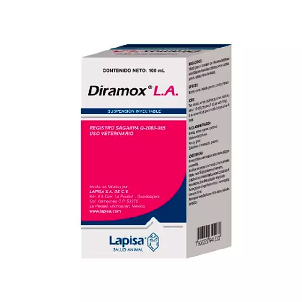 Medicamento Diramox L.A. Solución Inyectable para Animales