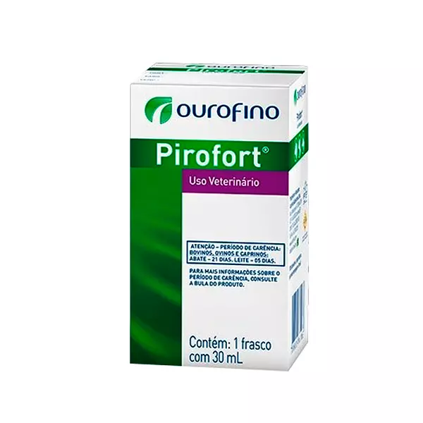 Medicamento Pirofort Solución Inyectable para Bovinos, Ovinos y Caprinos