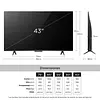 Tv Tcl 43 Pulgadas 43p7k Qled 4k-Uhd Smart Tv 8441