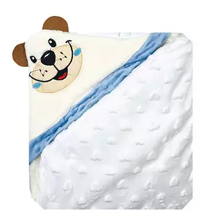 Cobertor Burbuja Blanco Azul