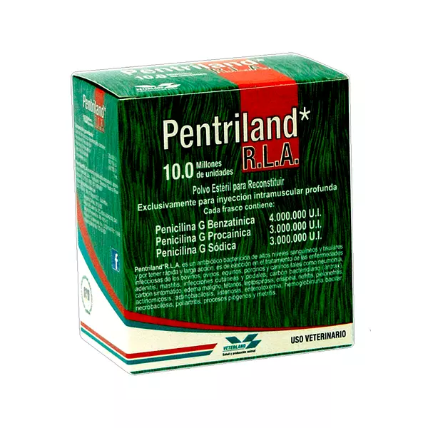 Antibiotico Pentriland R.L.A de Polvo Esteril para La Reconstrucción