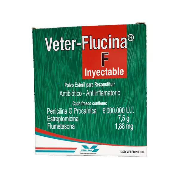 Medicamento Veterflucina de Polvo Esteril para Reconstituir