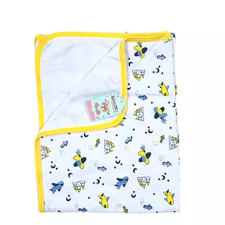 Cobertor Algodón Doble Faz Amarillo