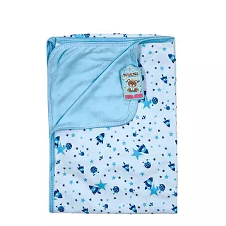 Cobertor Algodón Doble Faz Azul