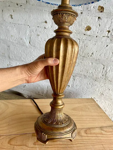 Lámpara Con Caperuza Estilo Azulejos Griegos- U.S.A. 1995