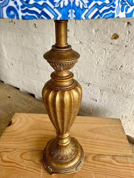 Lámpara Con Caperuza Estilo Azulejos Griegos- U.S.A. 1995