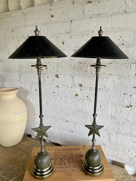 Lámparas De Mesa Estilo Clasico-Industrial - U.S.A. 1970