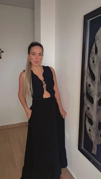 Set Negro Moderno Para Mujer