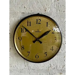 Reloj Siemens De Pilas Estilo Peter Behrens - Alemania 1950