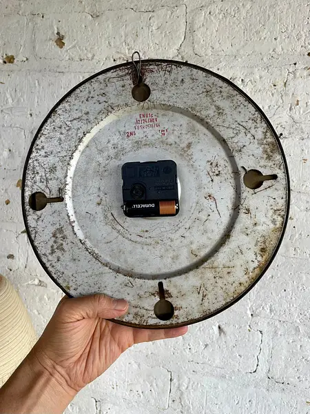 Reloj Siemens De Pilas Estilo Peter Behrens - Alemania 1950