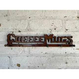 Soporte De Pared Para Pocillos "Estación De Café"