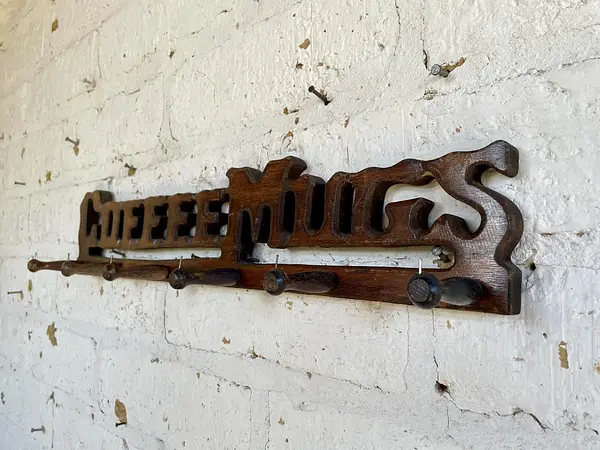 Soporte De Pared Para Pocillos "Estación De Café"