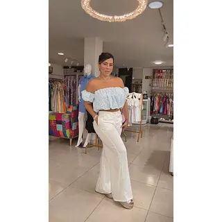 Blusa Celeste Encanto Floral