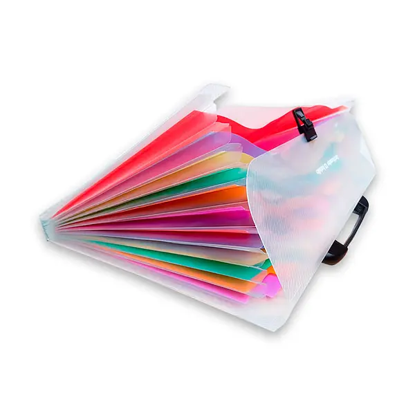 Maletin Plastico 13 Bolsillos Oficio