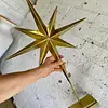 Estrella Tridimensional Dorada De Ocho Puntas