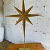 Estrella Tridimensional Dorada De Ocho Puntas