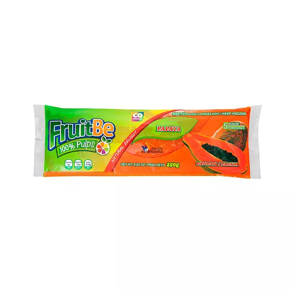 Pulpa de Fruta Papaya de 250gr Fruitbe