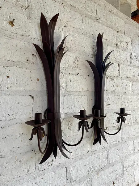 Candelabros De Pared 4 Velas - Filipinas 1990
