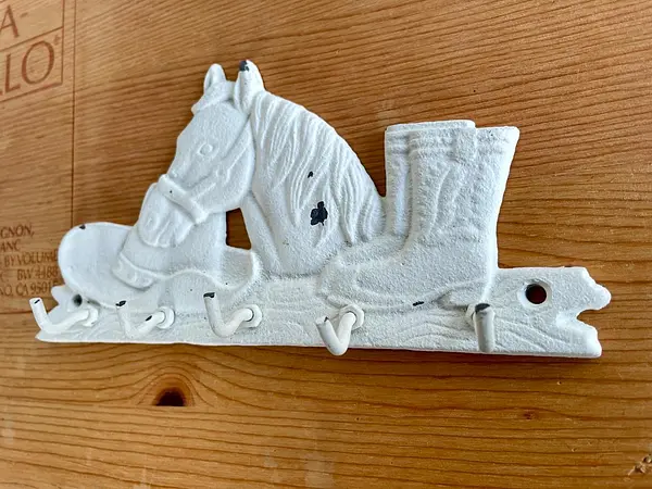 Perchero En Hierro Fundido 5 Ganchos