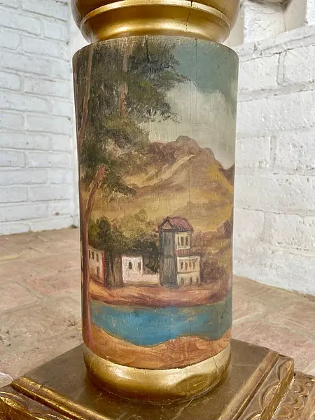 Columna Republicana En Madera - Colombia S Xix