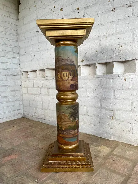 Columna Republicana En Madera - Colombia S Xix