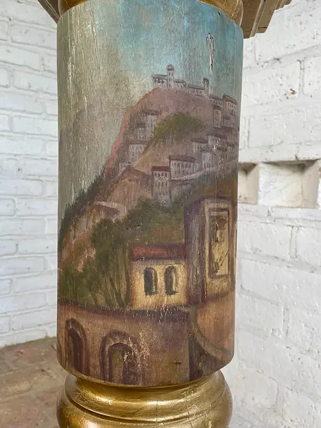 Columna Republicana En Madera - Colombia S Xix