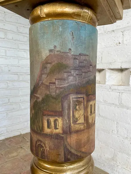 Columna Republicana En Madera - Colombia S Xix