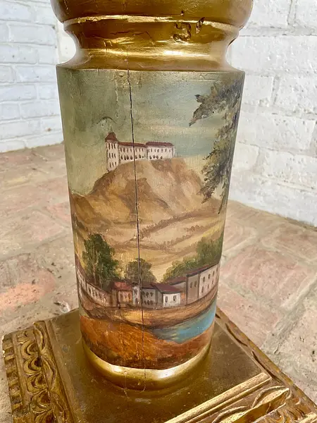 Columna Republicana En Madera - Colombia S Xix