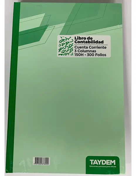 Libro De Contabilidad 3 Columnas X 300f Marfil