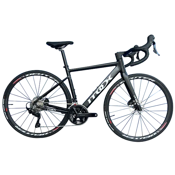 Bicicleta Quetzal Negra Grupo Shimano 105 Ruedas Aluminio