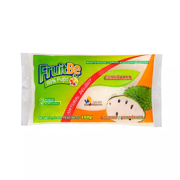 Pulpa de Fruta Guanabana de 100gr Fruitbe