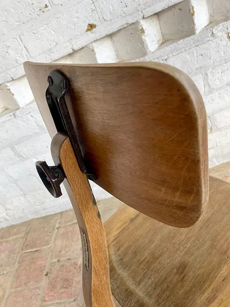 Silla De Mecanógrafo Giratoria Ajustable - Colombia 1930