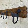 Perchero Rústico Con 3 Ganchos Metálicos Cola De Ballena